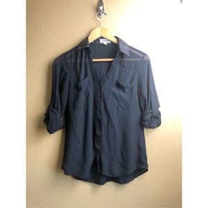 Express Original Fit Convertible Sleeve Portofino Shirt SZ XS-TP